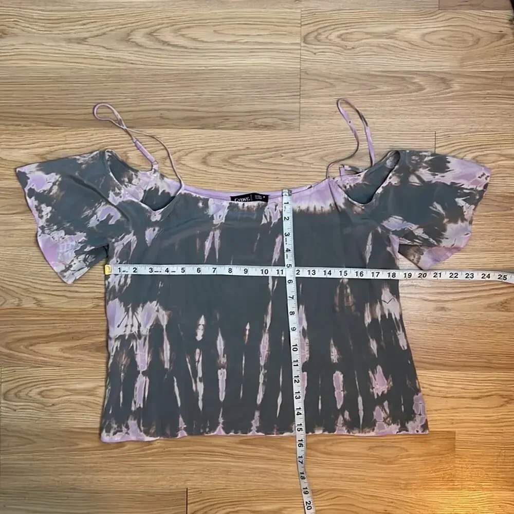 Gypsy 05 Cold Shoulder Tie Dye Top Size medium - Picture 6 of 6